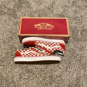 Red primary check old skools